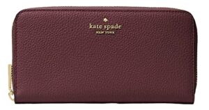 kate spade new york leila large continental wallet in gold , cherrywood