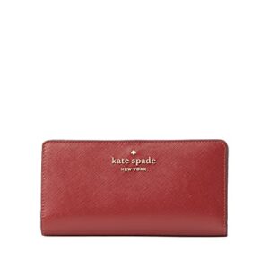 Kate Spade New York Staci Large Slim Bifold Wallet In Red Currant