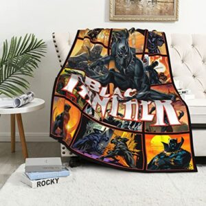 throw blanket panther soft blanket- fade resistant super soft fleece 62*52″