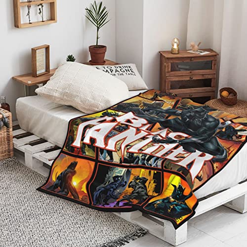 Throw Blanket Panther Soft Blanket- Fade Resistant Super Soft Fleece 62*52"