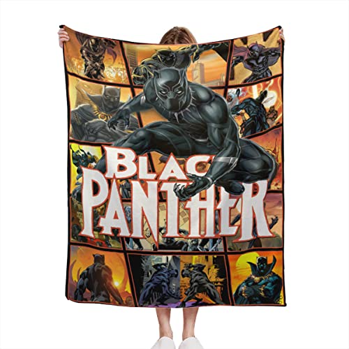 Throw Blanket Panther Soft Blanket- Fade Resistant Super Soft Fleece 62*52"