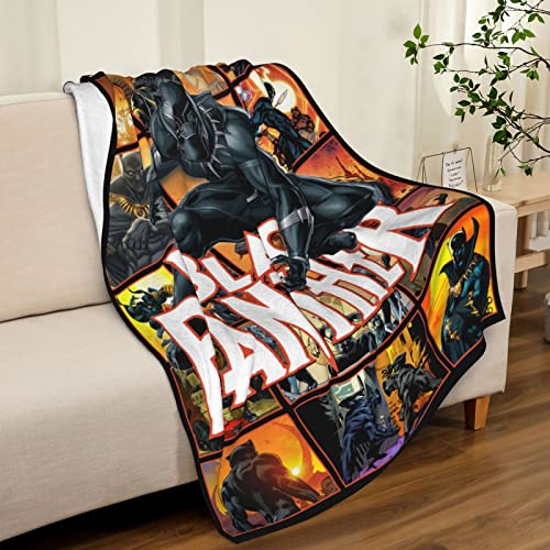 Throw Blanket Panther Soft Blanket- Fade Resistant Super Soft Fleece 62*52"