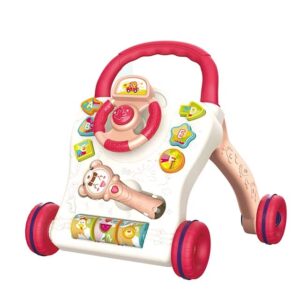 baby walker foldable hand push for boys and girls, safe and fun
