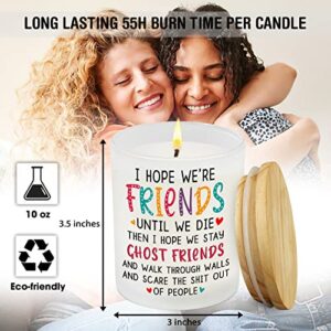 Best Friends Gifts for Women, Birthday Gifts for Friends, Friendship Gifts, Funny Gifts for Women Friends, Friendship, Friend Female, BFF, Coworker, Girlfriend, Vanilla Lavender Scented Candle 10oz