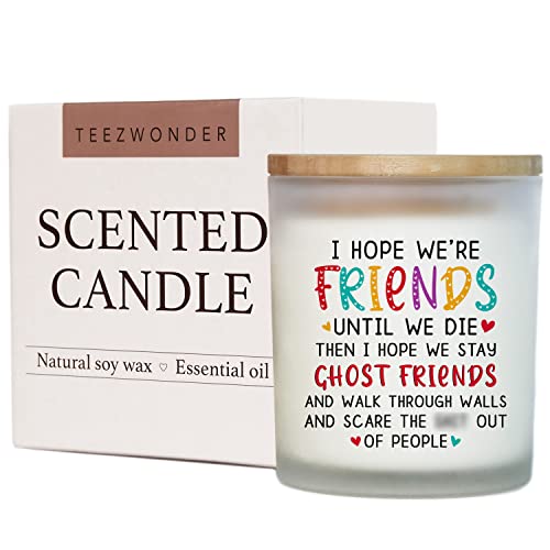 Best Friends Gifts for Women, Birthday Gifts for Friends, Friendship Gifts, Funny Gifts for Women Friends, Friendship, Friend Female, BFF, Coworker, Girlfriend, Vanilla Lavender Scented Candle 10oz