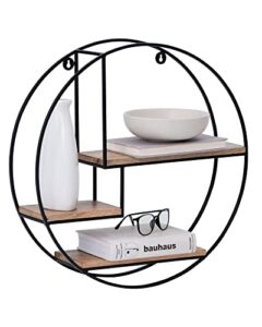 mh london circle wall shelf – lemar shelves – exclusively designed hand crafted wood display shelf. contemporary design – floating shelves for bedroom, living room of home office