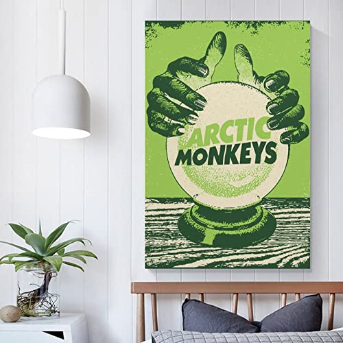 Hitecera Posters Arctic Monkeys Music Poster Decorative Painting Canvas Wall Posters and Art Picture Print Modern Family Bedroom Decor Posters 12x18inch(30x45cm)