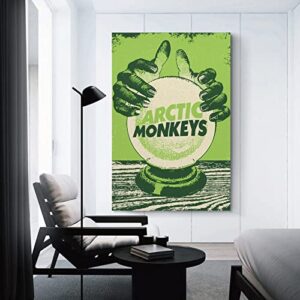 Hitecera Posters Arctic Monkeys Music Poster Decorative Painting Canvas Wall Posters and Art Picture Print Modern Family Bedroom Decor Posters 12x18inch(30x45cm)