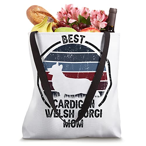 Best Dog Mother Mom - Vintage Cardigan Welsh Corgi Tote Bag