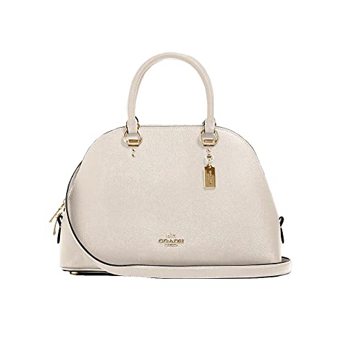 COACH Women's Katy Satchel in Crossgrain Leather (Chalk)