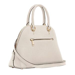 COACH Women's Katy Satchel in Crossgrain Leather (Chalk)