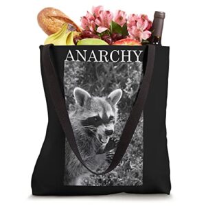 Funny Racoon Anarchy Trashed Racoon Panda Lovers Gift Tote Bag