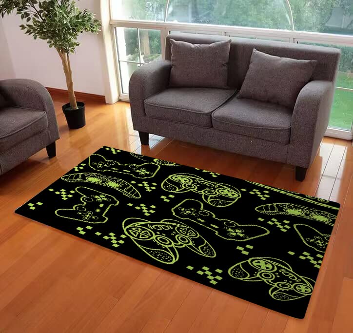 Gaming Rug Gamer Area Rugs Gaming Controller Gamepad Carpets for Boys Bedroom Living Room Floor Mat Throw Rugs Home Decor 39*59
