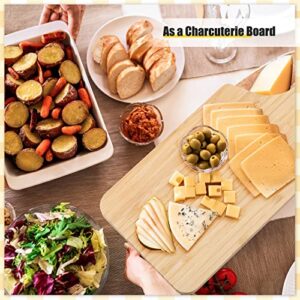 12 Pcs Thicken Bamboo Cutting Board Bulk Personalized Wood Chopping Board Customized Laser Engraving Blanks Serving Board for Wedding Mother's Day Housewarming Gift (Paddle)