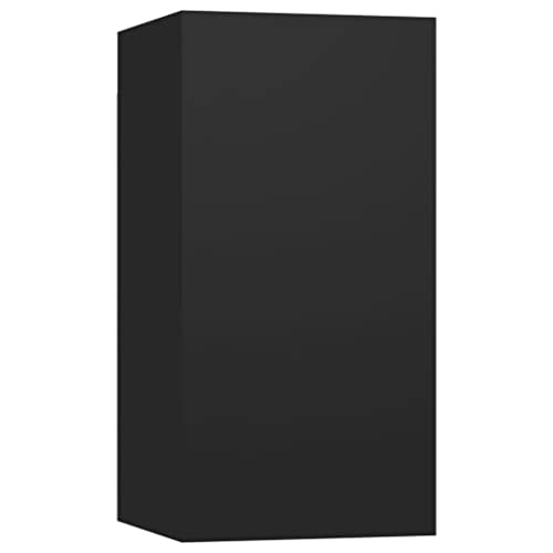 WIFESE Wall Cabinet 2 pcs 12"x11.8"x23.6" Laundry Room Storage Cabinets Tv Wall Shelf Floating Table for Wall Small Wall Cabinets for Storage with Doors Floating Desk for Wall Black