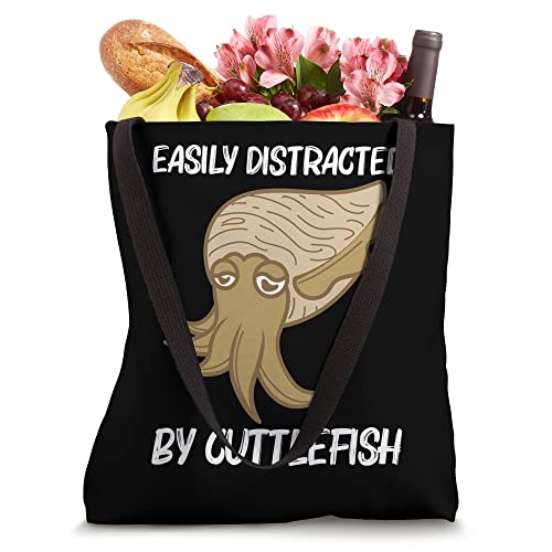 Funny Cuttlefish Design For Men Women Sea Creature Animal Tote Bag