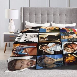 George Music Michael Blanket Soft and Warm Throw Blanket Lightweight Flannel Fleece Blankets for Home Bed Sofa 40"x30"