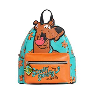 concept one scooby doo mini backpack, scooby snacks small travel bag for men and women, multi, 9 inch