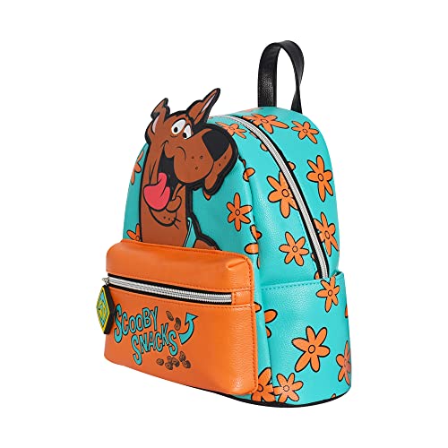 Concept One Scooby Doo Mini Backpack, Scooby Snacks Small Travel Bag for Men and Women, Multi, 9 Inch