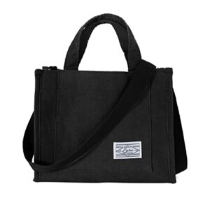 durio tote bag for women stylish tote bags canvas tote bag shoulder bag handbag cross body bag purses for women black one size