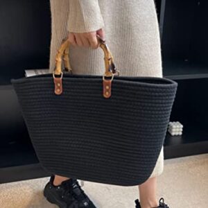 Straw Tote Bag for Women Woven Hobo Handbag Shoulder Bag Satchel Fashion Beach Bag Large Top Handle Bag Purse Summer 2023