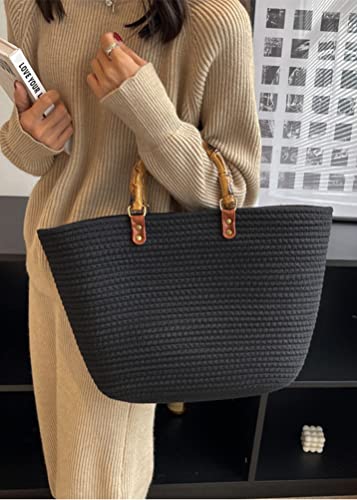 Straw Tote Bag for Women Woven Hobo Handbag Shoulder Bag Satchel Fashion Beach Bag Large Top Handle Bag Purse Summer 2023