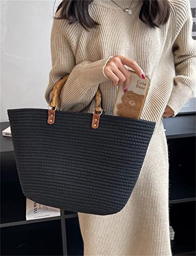 Straw Tote Bag for Women Woven Hobo Handbag Shoulder Bag Satchel Fashion Beach Bag Large Top Handle Bag Purse Summer 2023