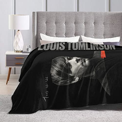 Louis Music Tomlinson Blanket Soft and Warm Throw Blanket Lightweight Flannel Fleece Blankets for Home Bed Sofa 60"x50"