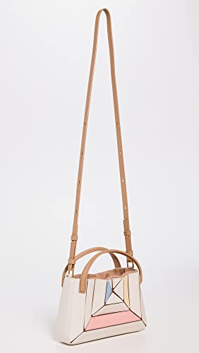 Mlouye Women's Mini Sera Tote, Leather | Sprinkles White, One Size