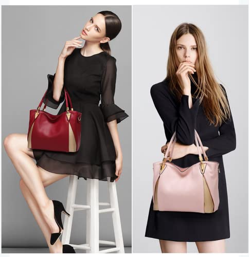 Handbags for women PU Leather Shoulder Bag Large Crossbody Purse Ladies Tote Bags with Adjustable Shoulder Strap (black)