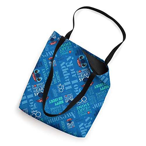 Disney 100 Stitch Smile Do What Makes Your Heart Shine D100 Tote Bag