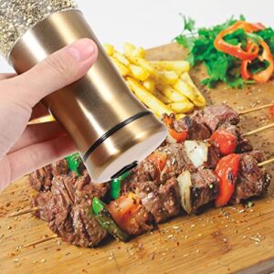 Hemoton 2Pcs Seasoning Shaker Visible Pepper Shakers Condiment Bottles Kitchen Salt Jars Bottles