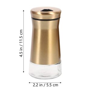 Hemoton 2Pcs Seasoning Shaker Visible Pepper Shakers Condiment Bottles Kitchen Salt Jars Bottles