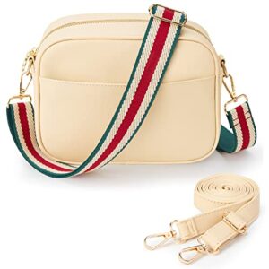 kalidi crossbody bag, 2 shoulder straps bag leather handbag purse wallet for women work shopping evening travel