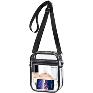 clear purse bag stadium approved,small see through sling crossbody bag for women,transparent handbag for concerts sports events festivals prom party present