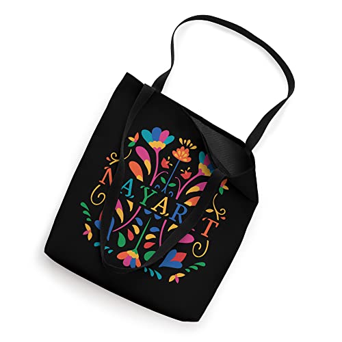 Nayarit Shirt, Nayarit Flower, Nayarit Otomi Mexico Tote Bag