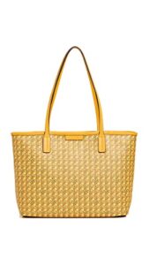 tory burch women’s ever-ready small tote, sunset glow, yellow, print, one size