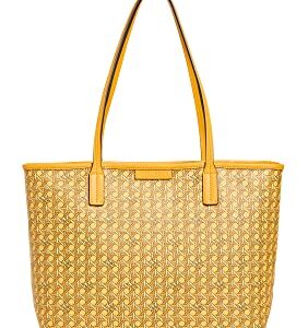 Tory Burch Women's Ever-Ready Small Tote, Sunset Glow, Yellow, Print, One Size