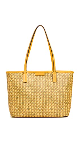 Tory Burch Women's Ever-Ready Small Tote, Sunset Glow, Yellow, Print, One Size