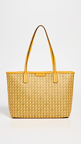 Tory Burch Women's Ever-Ready Small Tote, Sunset Glow, Yellow, Print, One Size