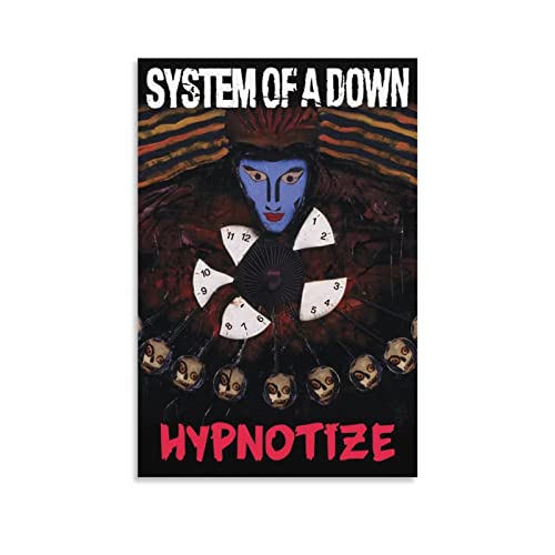 System of A Down Poster Hypnotize Album Music Poster Posters for Room Aesthetic Canvas Wall Art Bedroom Decor 12x18inch(30x45cm)