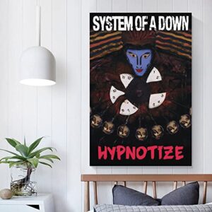 System of A Down Poster Hypnotize Album Music Poster Posters for Room Aesthetic Canvas Wall Art Bedroom Decor 12x18inch(30x45cm)