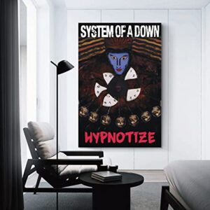 System of A Down Poster Hypnotize Album Music Poster Posters for Room Aesthetic Canvas Wall Art Bedroom Decor 12x18inch(30x45cm)