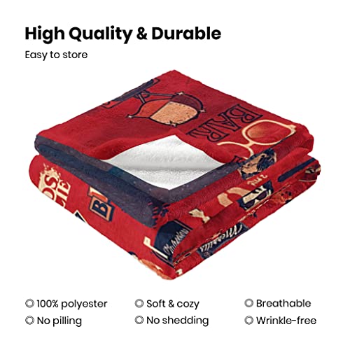 Blanket Throw Blanket Soft Warm Fleece Blanket Lightweight Moving Blanket for Couch Bed Picnic Gifts