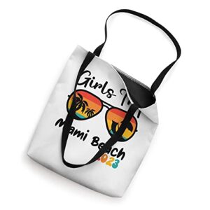 Miami Beach Girl's Trip 2023 Weekend Trip Vacation Travel Tote Bag