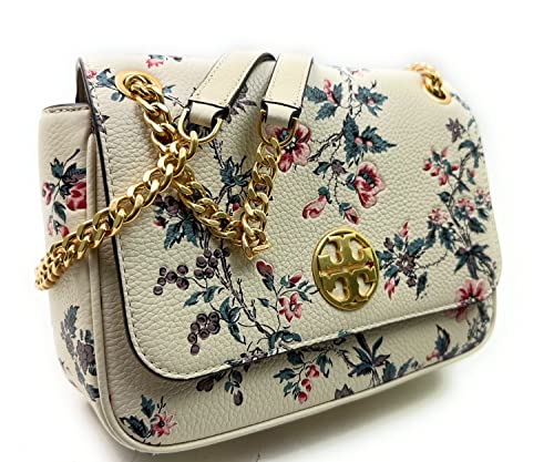 Tory Burch Willa Printed Small Shoulder Bag With Convertible Chain Strap (Lyonnaise Floral)