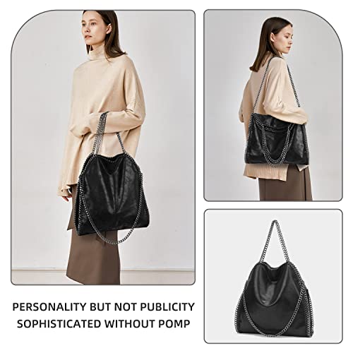 Work Bags for Women Fashion Large Tote Bag Womens Purses and Handbags(Black)