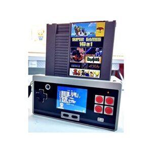dipius portable pocket nes retro handheld video game console compatible with 72-pin card 2.8-inch screem handheld game console