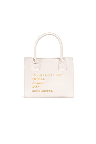 MINI MODERN TOTE - Fluent French (Ivory)