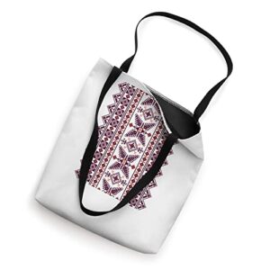 Ukrainian Folk Ethnic Pattern Ornament - Thread Embroidery Tote Bag